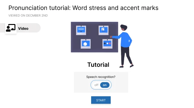 Pronunciation tutorial: Word stress and accent marks